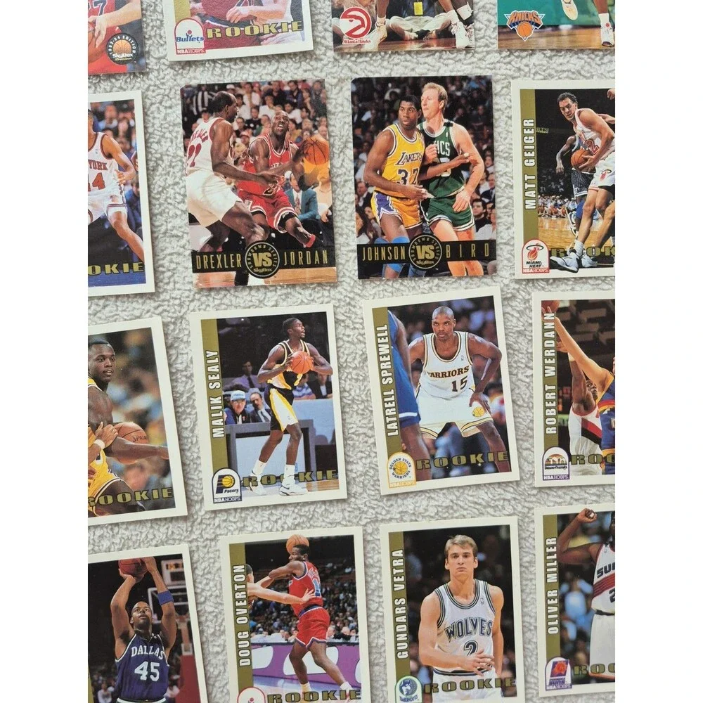 1990s Basketball Card Lot – Gheorghe Muresan RC, Drexler vs Jordan, Magic vs...